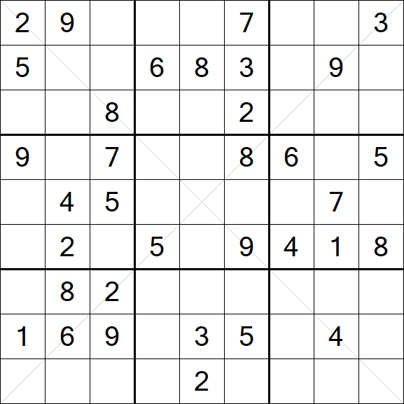 Sudoku X - Medium
