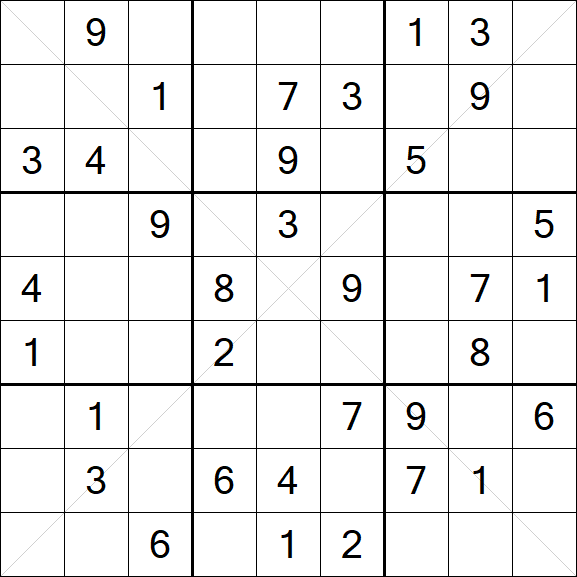 Sudoku X - Medio
