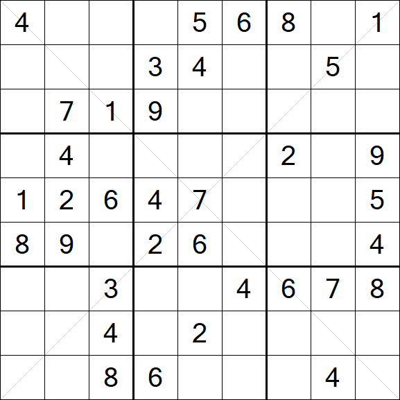 Sudoku X - Medium