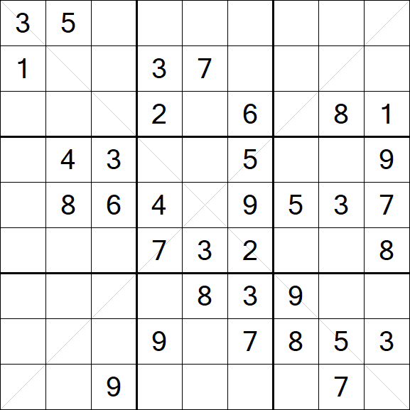 Sudoku X - Medium
