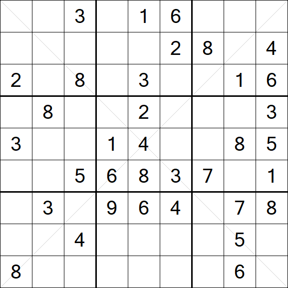 Sudoku X - Medio