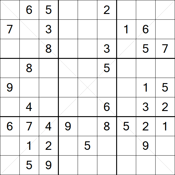 Sudoku X - Medio