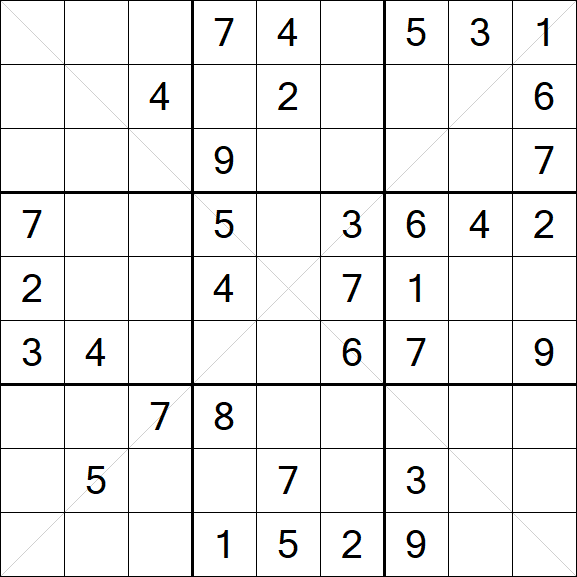 Sudoku X - Medio