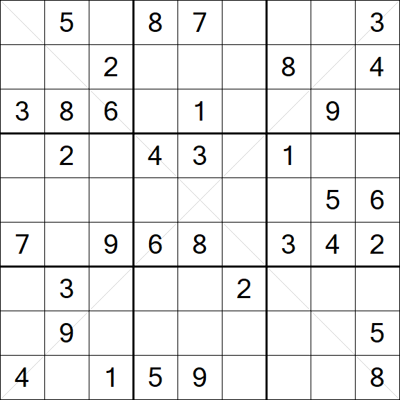 Sudoku X - Medio