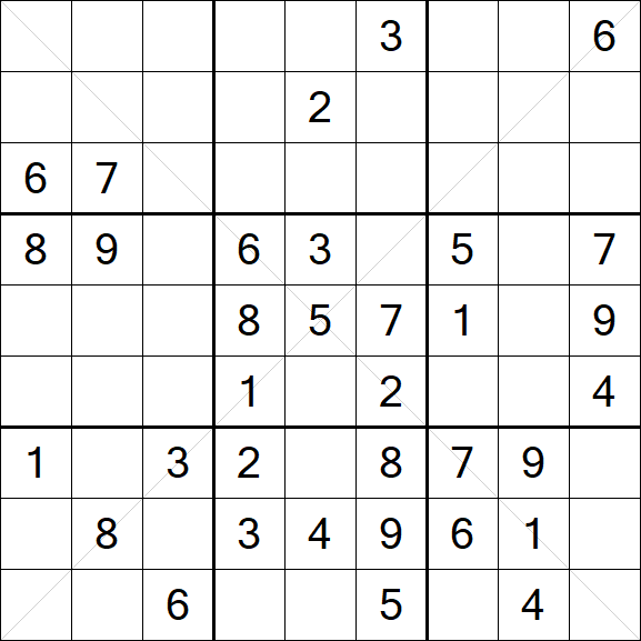 Sudoku X - Medium