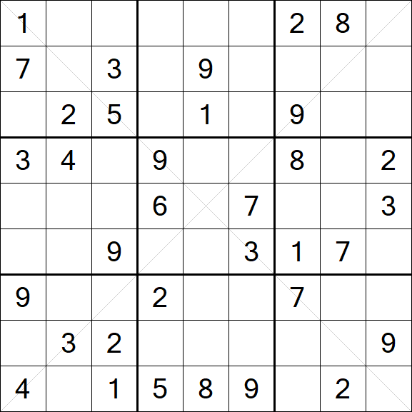Sudoku X - Medio
