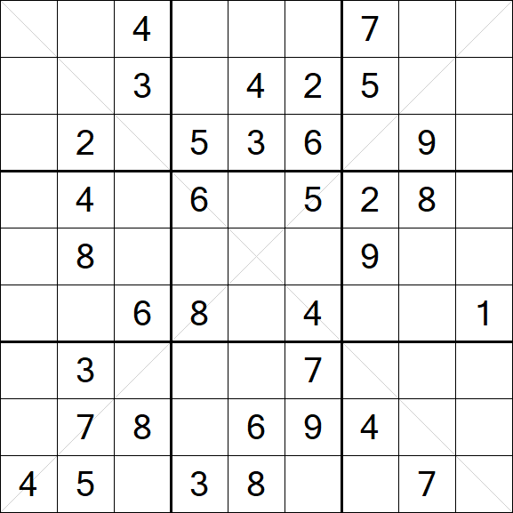 Sudoku X - Medio