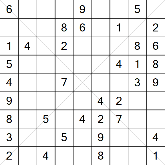 Sudoku X - Medio