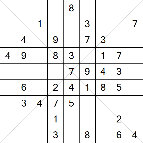 Sudoku X - Medio
