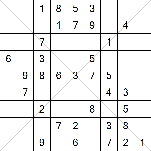 Sudoku X - Medio