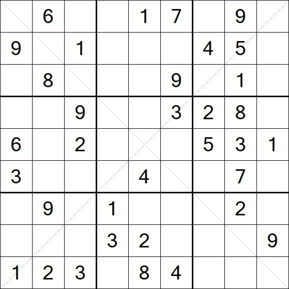 Sudoku X - Medio