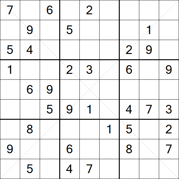 Sudoku X - Medio