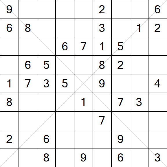 Sudoku X - Medio