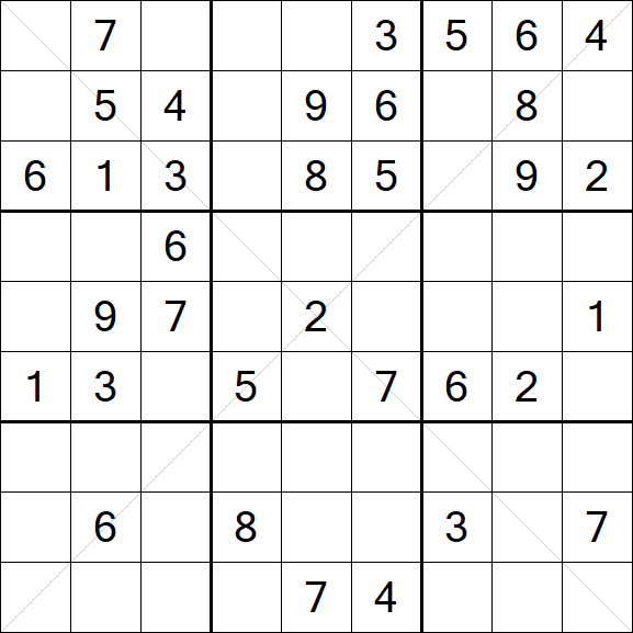 Sudoku X - Medio