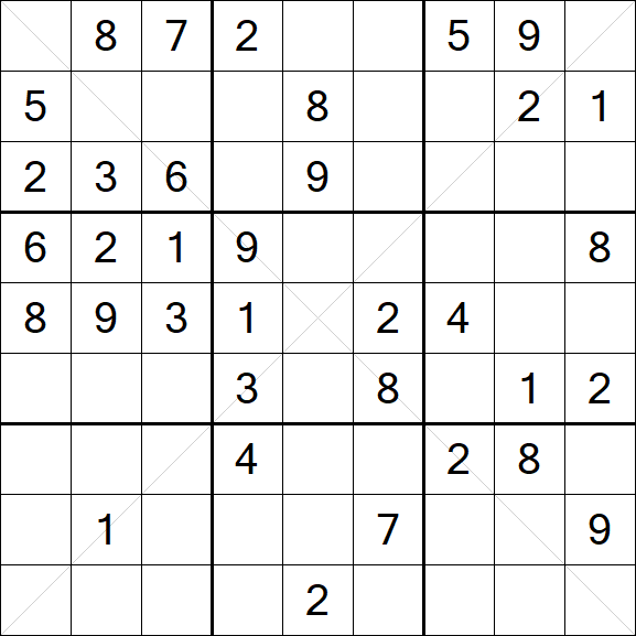Sudoku X - Medio