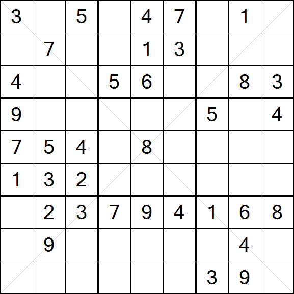 Sudoku X - Medio