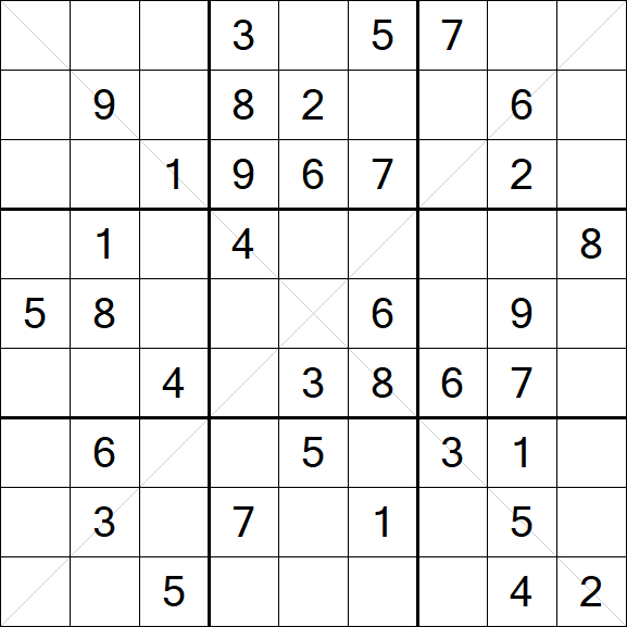 Sudoku X - Medium