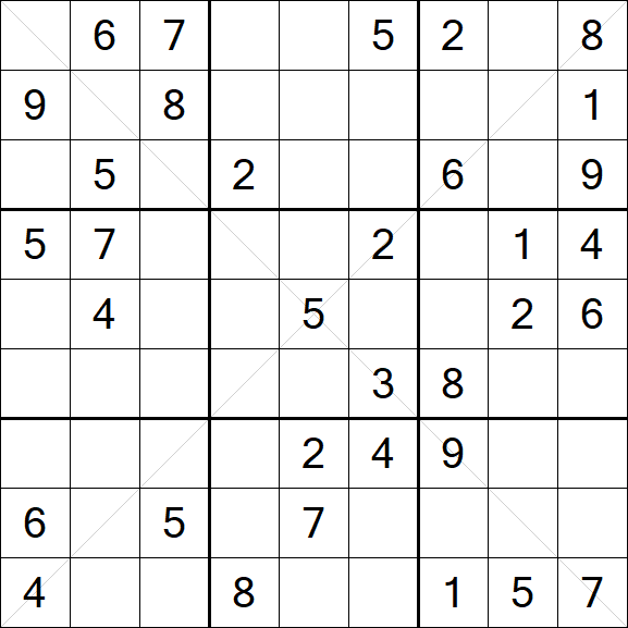 Sudoku X - Medium