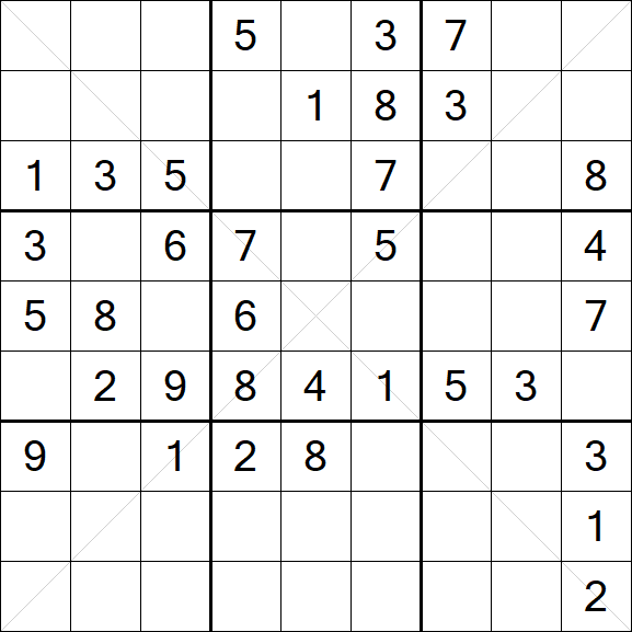 Sudoku X - Medium