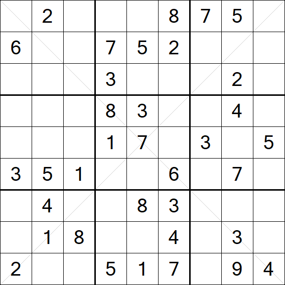 Sudoku X - Medium
