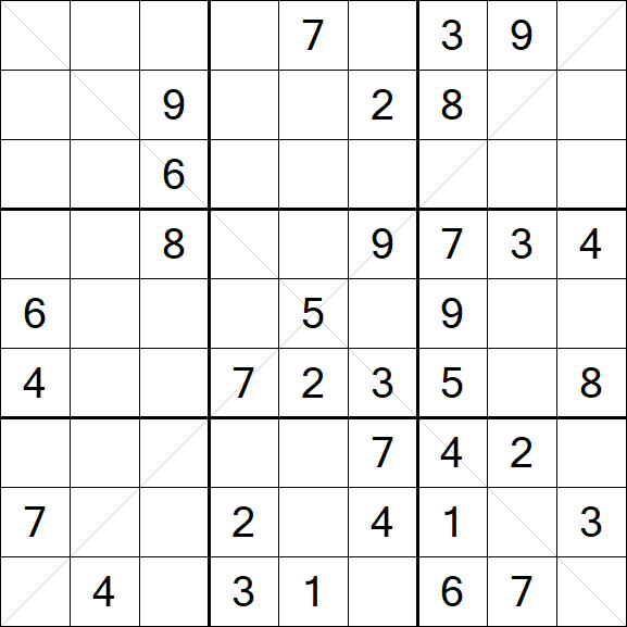 Sudoku X - Medium