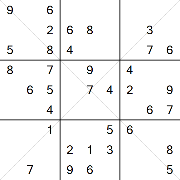 Sudoku X - Mittel