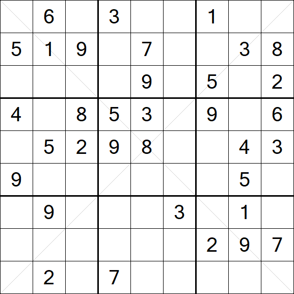 Sudoku X - Mittel