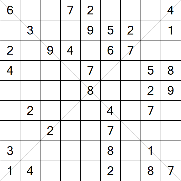 Sudoku X - Mittel
