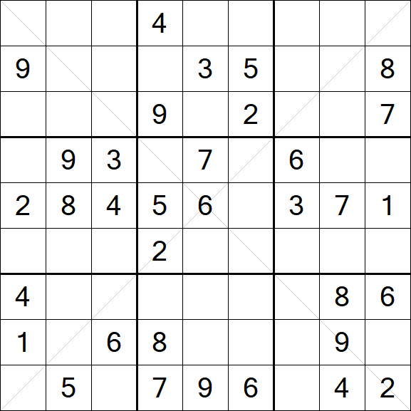 Sudoku X - Mittel
