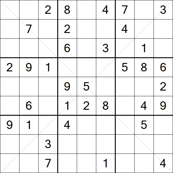 Sudoku X - Mittel