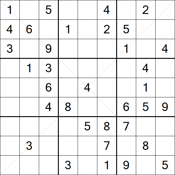 Sudoku X - Medio