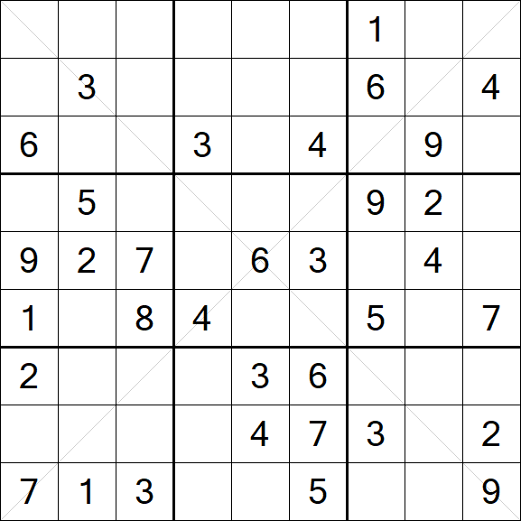 Sudoku X - Medio