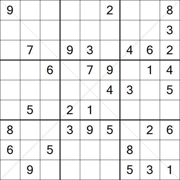 Sudoku X - Mittel