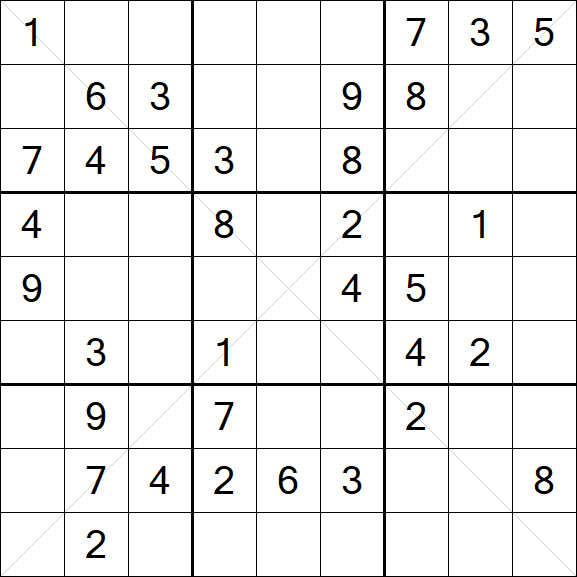 Sudoku X - Médio