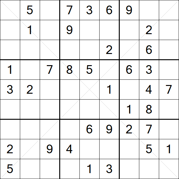 Sudoku X - Medio