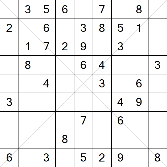 Sudoku X - Medium