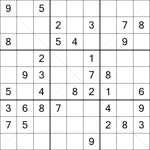 Sudoku X - Medio