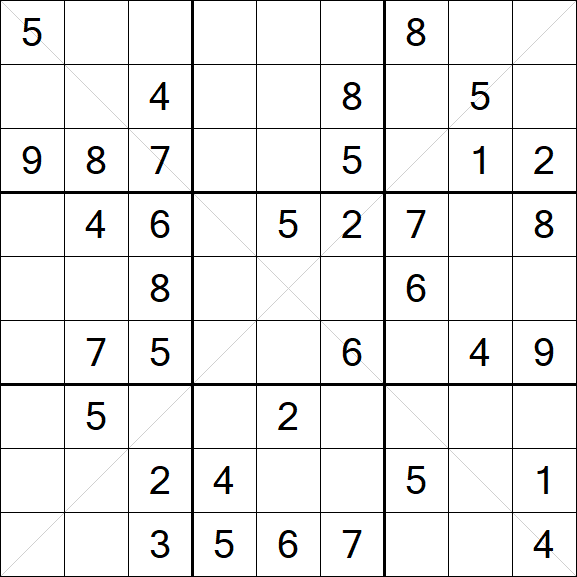 Sudoku X - Medio