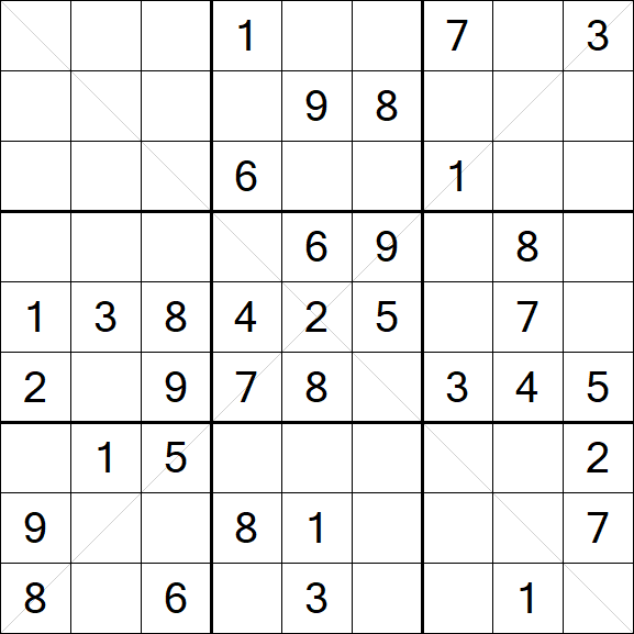 Sudoku X - Medio