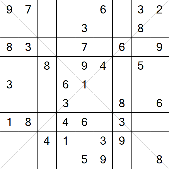 Sudoku X - Medio