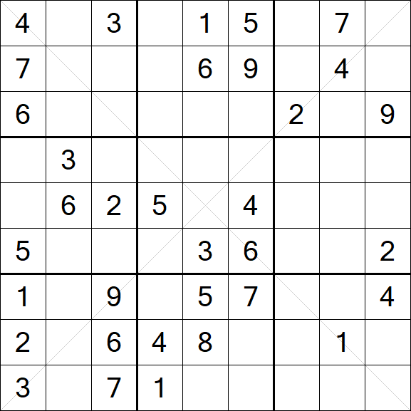 Sudoku X - Medio