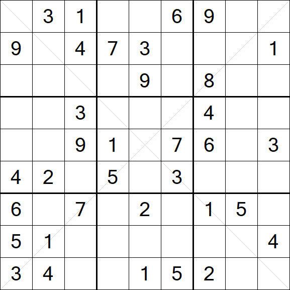 Sudoku X - Medio