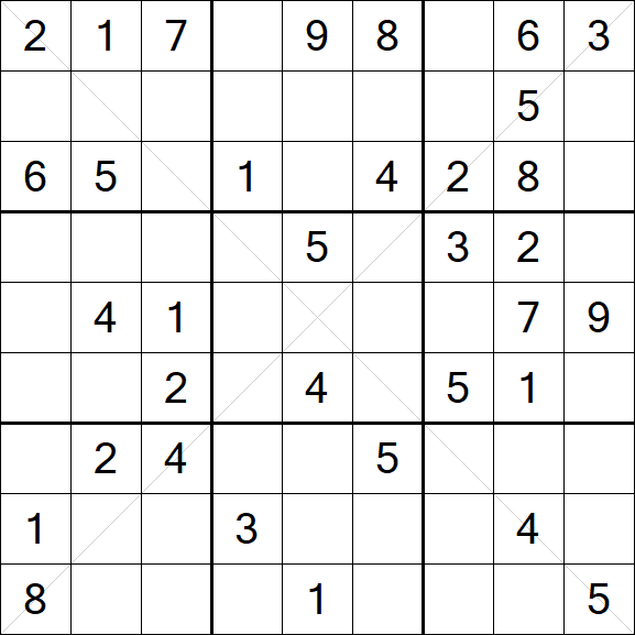 Sudoku X - Medio