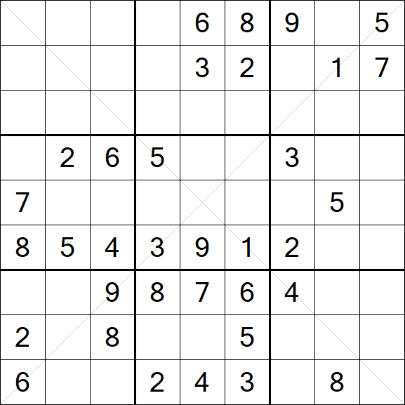 Sudoku X - Medio