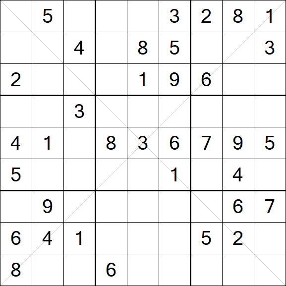 Sudoku X - Medium