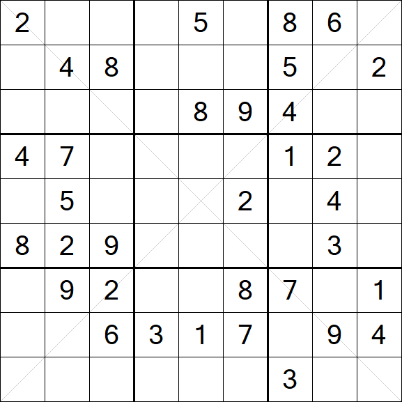 Sudoku X - Medium