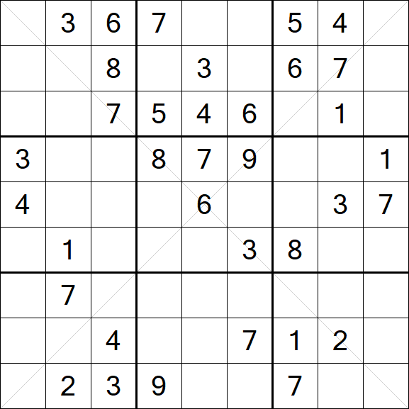 Sudoku X - Medium