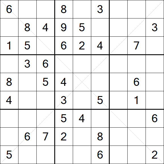 Sudoku X - Medium