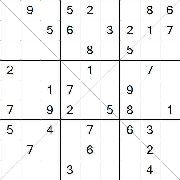 Sudoku X - Medium
