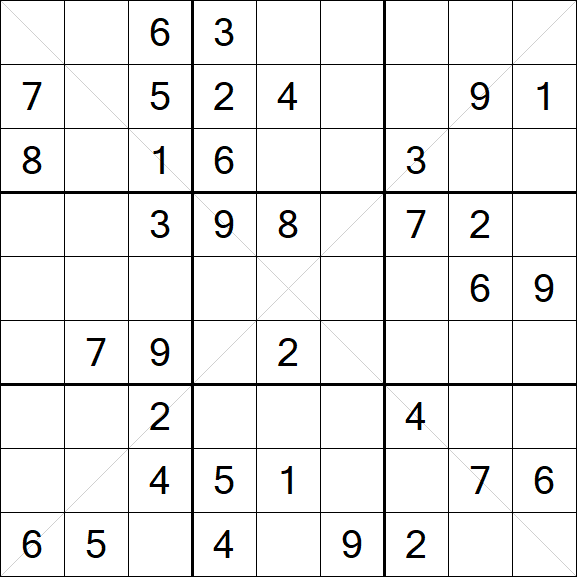 Sudoku X - Medium
